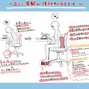 デスクワークの方必見！整体で教えてもらった【正しい姿勢を無理なく保つ方法】を分かりやすく解説！