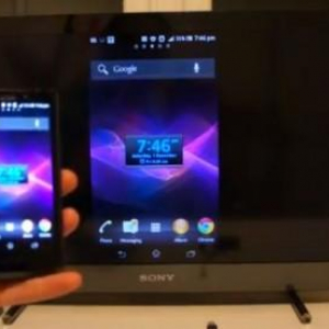 Xperia Tとネットギア Push2TV(PTV3000）を使ったワイヤレスディスプレイ機能”Miracast”のデモ映像