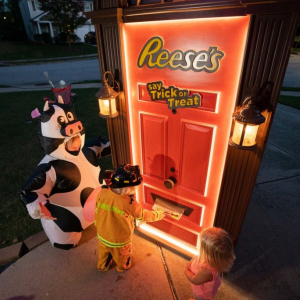 ザ・ハーシー・カンパニーがお菓子を子どもたちに配るロボットドアを開発 「ウチの近所に来てくれるのかな？」「ホラーだよ」