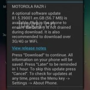 Motorola、Intel製プロセッサ搭載「RAZR i」向けに機能追加アップデートを提供開始