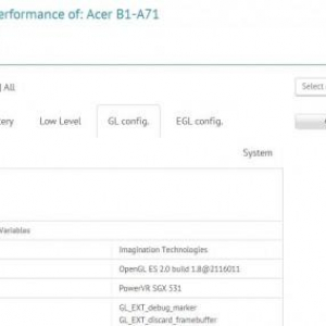 Android 4.1.2を搭載した「Acer B1-A71」がGL Benchmarkに登場、Acerの新型タブレット？