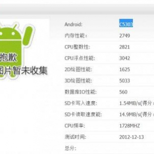 Sony Mobile C5303は1.7GHz駆動のSnapdragon S4プロセッサを搭載？