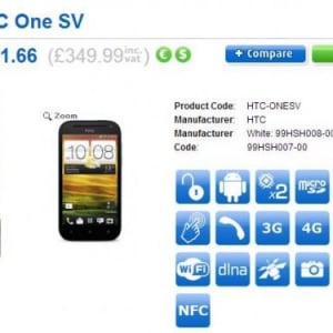 SIMロックフリーのHTC One SVが英Cloveで発売開始