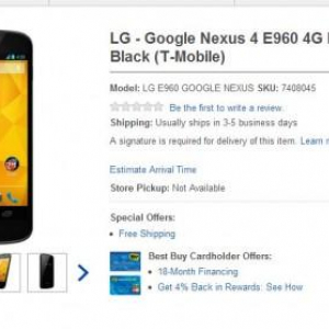 米国の家電量販店 Best BuyがNexus 4の販売を開始