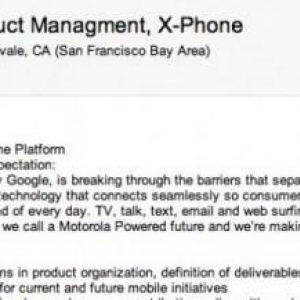 Motorola、”X Phone”の製品管理ディレクターを募集中