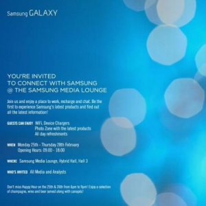 Samsung、MWC 2013でGalaxyブランドの新製品を発表、マスコミらに招待状を送付