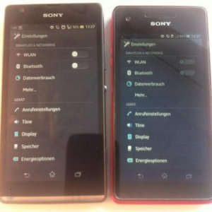 Sony Mobile Xperia SP（C530X）の新しい写真、今度はXperia Vとサイズを比較