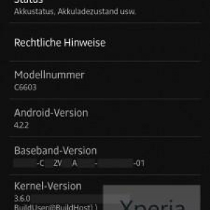 Android 4.2.2を搭載したXperia Z C6603のスクリーンショット