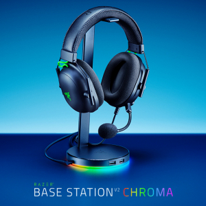 光る上にサウンドも良くなるヘッドホンスタンド型USBハブ「Razer Base Station V2 Chroma」が日本国内3色展開決定！