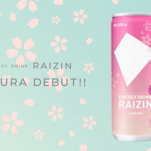 enXtra配合のエナドリ「RAIZIN」春の限定フレーバー「SAKURA」発表！