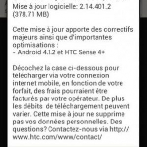 HTC One SVの欧州版にAndroid 4.1.2へのアップデートが配信開始