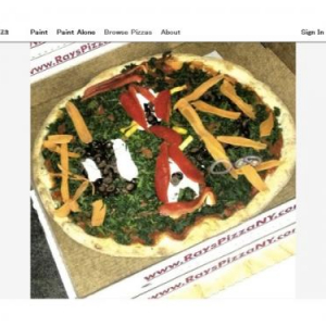 “自分が描いた絵”をピザにして届けてくれる、オンライン宅配ピザサイト「Paint Your Pizza」