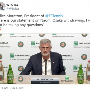 大坂なおみ選手を非難していたフランステニス連盟ジル・モレトン会長に批判集まる 「超ダブルスタンダードじゃん」「メディア対応は仕事の一部じゃなかったの？」