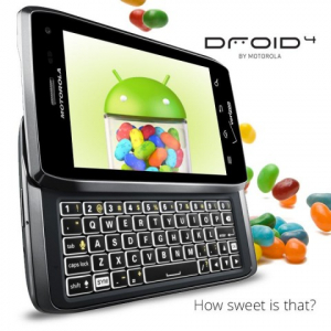 Motorola、Verizon向けDroid 4にAndroid 4.1.2（Jelly Bean）へのアップデートを配信開始