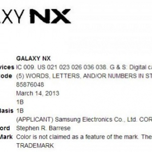 Samsungが米国で「Galaxy NX」を商標出願、Androidベースのレンズ交換型デジタル一眼の発売を計画？