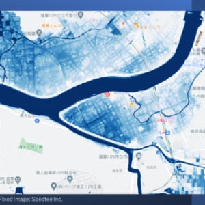 スペクティ、鹿児島県の河川氾濫被害をAIでほぼリアルタイムに可視化