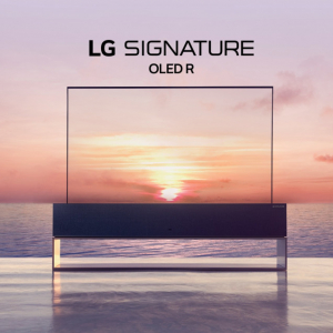 10万ドル（約1100万円）の巻取式有機ELテレビ「LG SIGNATURE OLED R」がアメリカで発売