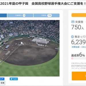 【夏の甲子園】高野連のクラウドファンディングが目標額1億円に遠く及ばず / 運営は極めて厳しい状況「どうか皆様のお力をお貸しください」