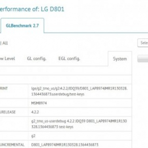 Snapdragon 800プロセッサを搭載したLG製スマートフォン「LG-D801」がGL Benchmarkで見つかる