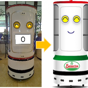 配膳AIロボット「サービスショットα２号機」、サイゼリアにて実証実験中！