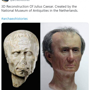 3Dで復元したジュリアス・シーザーの顔にツッコミ多数 「これでクレオパトラを口説けたの？」「人類を滅ぼそうとしたエイリアン」