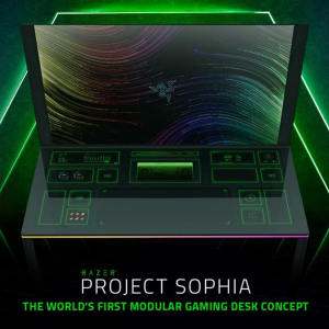 Razerが世界初のモジュール式ゲーミングデスクコンセプト「Project Sophia」を発表！