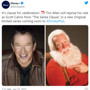 Disney+が『サンタクローズ』のオリジナル・リミテッド・シリーズを発表 ティム・アレンが主人公を再演