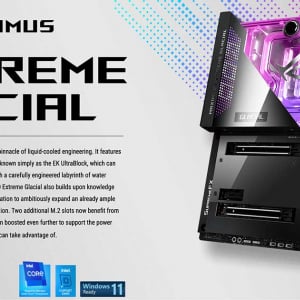 ASUSが第12世代インテルCoreプロセッサに対応したゲーミング水冷マザーボード「ROG MAXIMUS Z690 EXTREME GLACIAL」を発表