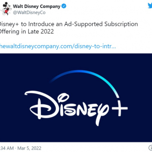 Disney+が2022年後半にアメリカ市場で広告付きサブスクリプションを導入すると発表 「テレビの時代に戻ろうとしてる？」「安くなるなら全然構いません」