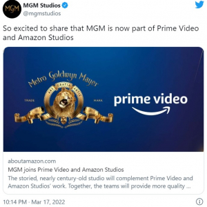 AmazonがMGM買収を完了、『007』『ロッキー』『ロボコップ』などがプライム・ビデオのコンテンツに