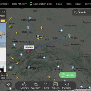 給油機・偵察機がウクライナ国境周辺に飛来　軍用機も表示される『Flightradar24』