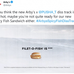 アービーズ（Arby’s）がフィレオフィッシュをディスるラップを公開 「マクドナルド側のアンサーも聴いてみたい」「それでもボクはマクドナルド派です」