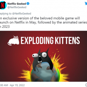 Netflixが『Exploding Kittens（こねこばくはつ）』のモバイルゲームとアニメシリーズを同時発表