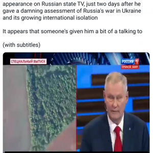 「尻を蹴られたんだろう」　テレビ番組でロシア軍の状況悪化を予言した元大佐が2日後は楽観論に終始