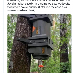 「良いリユース」「これぞイノベーション」　ウクライナ軍が携行ミサイル『ジャベリン』のケースを簡易シャワーに再利用