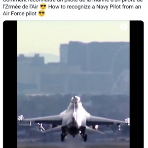 「着陸というより着地」「エスコンでよくやるやつ」　海軍と空軍の戦闘機着陸比較動画がマニア必見