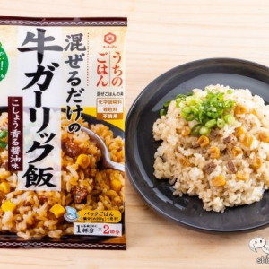 【時短料理】作るの簡単すぎ！ 『うちのごはん 混ぜごはんの素 牛ガーリック飯』のパンチのきいた味がおいしすぎた