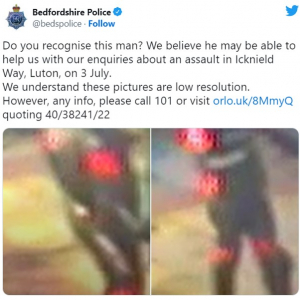 イギリスの警察が公開した参考人の写真にツッコミ殺到 「低解像度なんてもんじゃない」「知り合いのサムって男にそっくりだ」