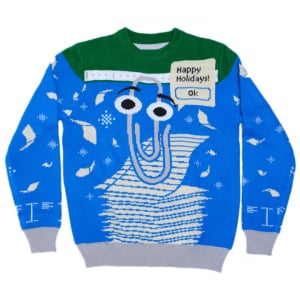 Officeアシスタント「クリッパー」のアグリー・クリスマス・セーターが発売 「懐かしい」「衝動買いしちゃった」