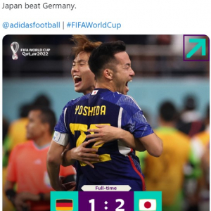 日本対ドイツ戦の結果に対する世界の反応 「新幹線みたいな日本のフォワード」「番狂わせがないワールドカップほどつまらないものはない」