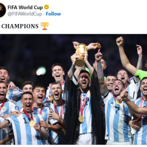 ワールドカップ優勝国アルゼンチンに寄せられた祝福の声