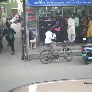 買い物客でにぎわう市場に予期せぬ訪問者が！インドで撮影された映像には、動物園の人気者が映っていましたよ！