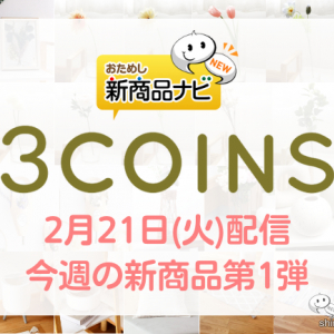 【2023年2月3COINS（スリーコインズ）今週の新商品第1弾！】『ボトルフラワー』『ウッドフラワーフレーム』『脚付きダストボックス』など