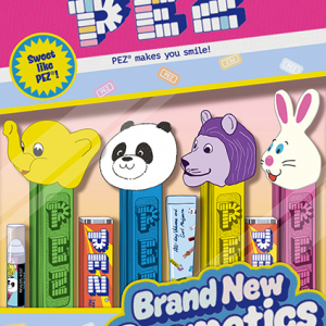 PLAZAでしか買えない「PEZ」柄の人気コスメが登場するよ。 春の新作＆限定コスメをチェックしに行こ～！