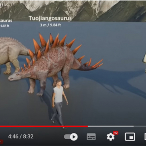 恐竜の体高比較動画 メイ・ロンからアルゼンチノサウルスまで