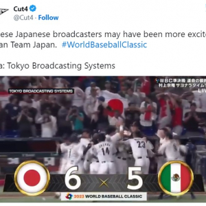 WBCの日本語実況映像を観た海外野球ファンの反応 「感情が爆発してるな」「このアナウンサーは昇給に値する」