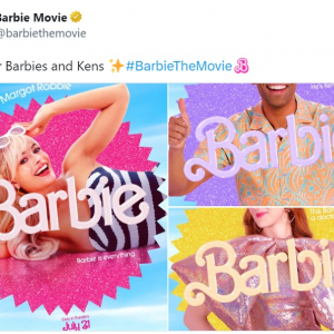 Twitterユーザーに弄ばれる映画『バービー』のポスター