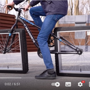 無限軌道式自転車を自作する動画 「マインクラフトかよ」「こういう発想はおかしいでしょ」