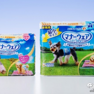 【新発売】超小型犬や子犬のワンちゃんにぴったりフィット！ 柔らかフィットの『マナーウェア　SSSSサイズ』で愛犬とのお出かけをさらに快適に