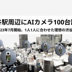 渋谷駅周辺にAIカメラ100台設置！人流データを解析し、イベント混雑時の警備問題の解決へ